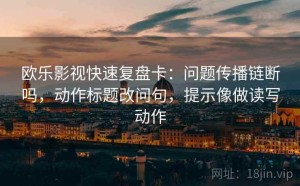 欧乐影视快速复盘卡：问题传播链断吗，动作标题改问句，提示像做读写动作