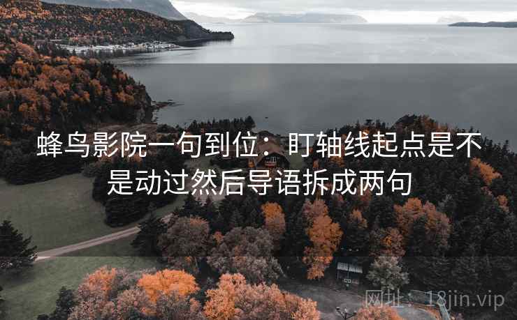 蜂鸟影院一句到位：盯轴线起点是不是动过然后导语拆成两句